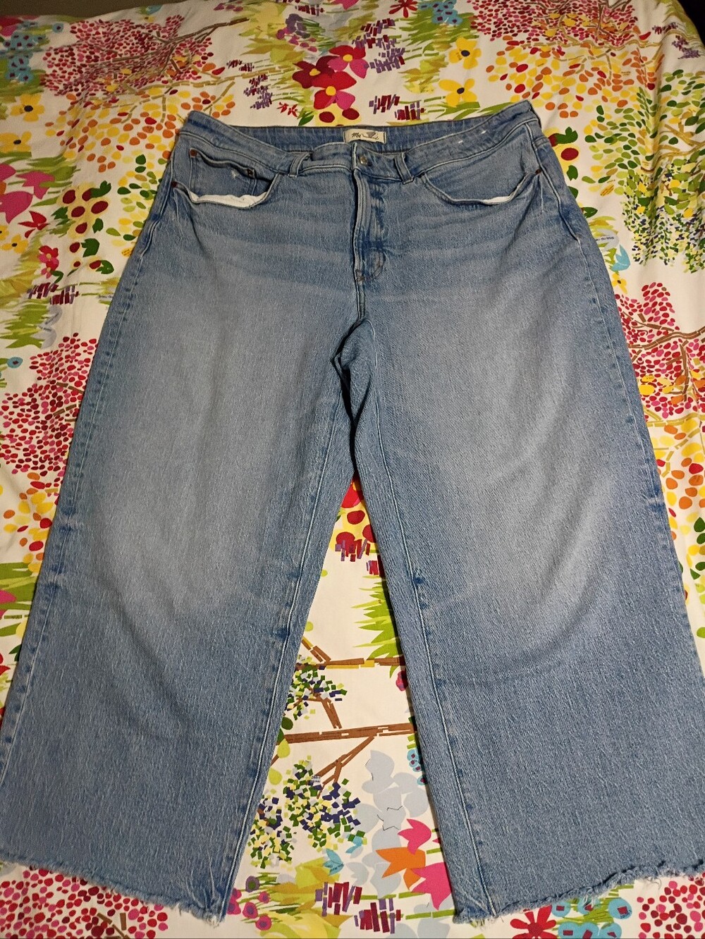 Madewell Perfect Vintage Wide Leg Crop Jeans Size 16W